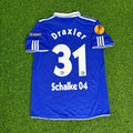 Julian Draxler Schalke 04 2011/2012 Retro UEFA Patch Fußballtrikot