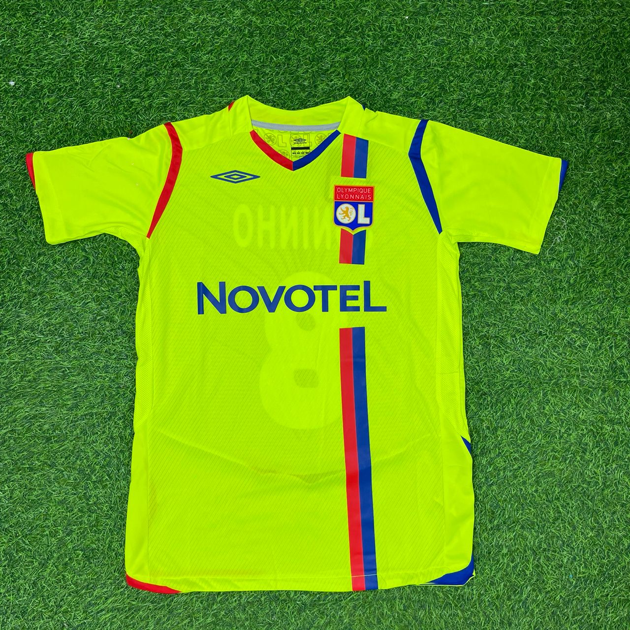 Juninho Pernambucano Olympique Lyon 2008-2009 Third Retro Football Jersey