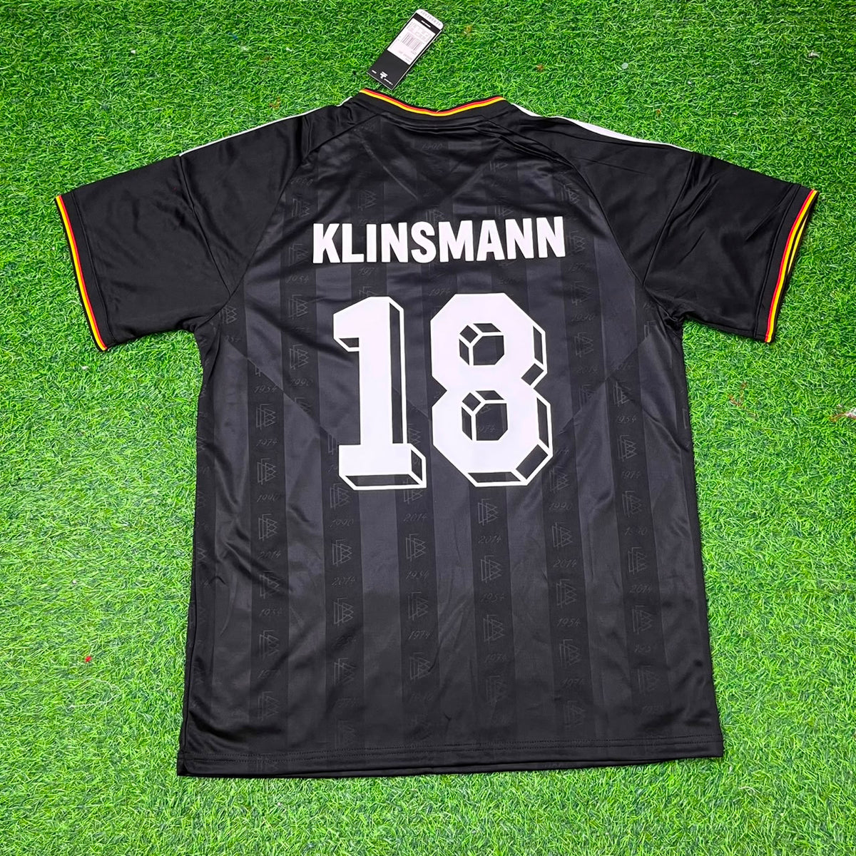 Jürgen Klinsmann 18# Germany Black Retro Vintage Football Jersey