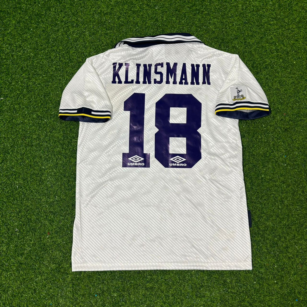 Jürgen Klinsmann Tottenham Hotspur 1994-1995 Home Retro Football Jersey