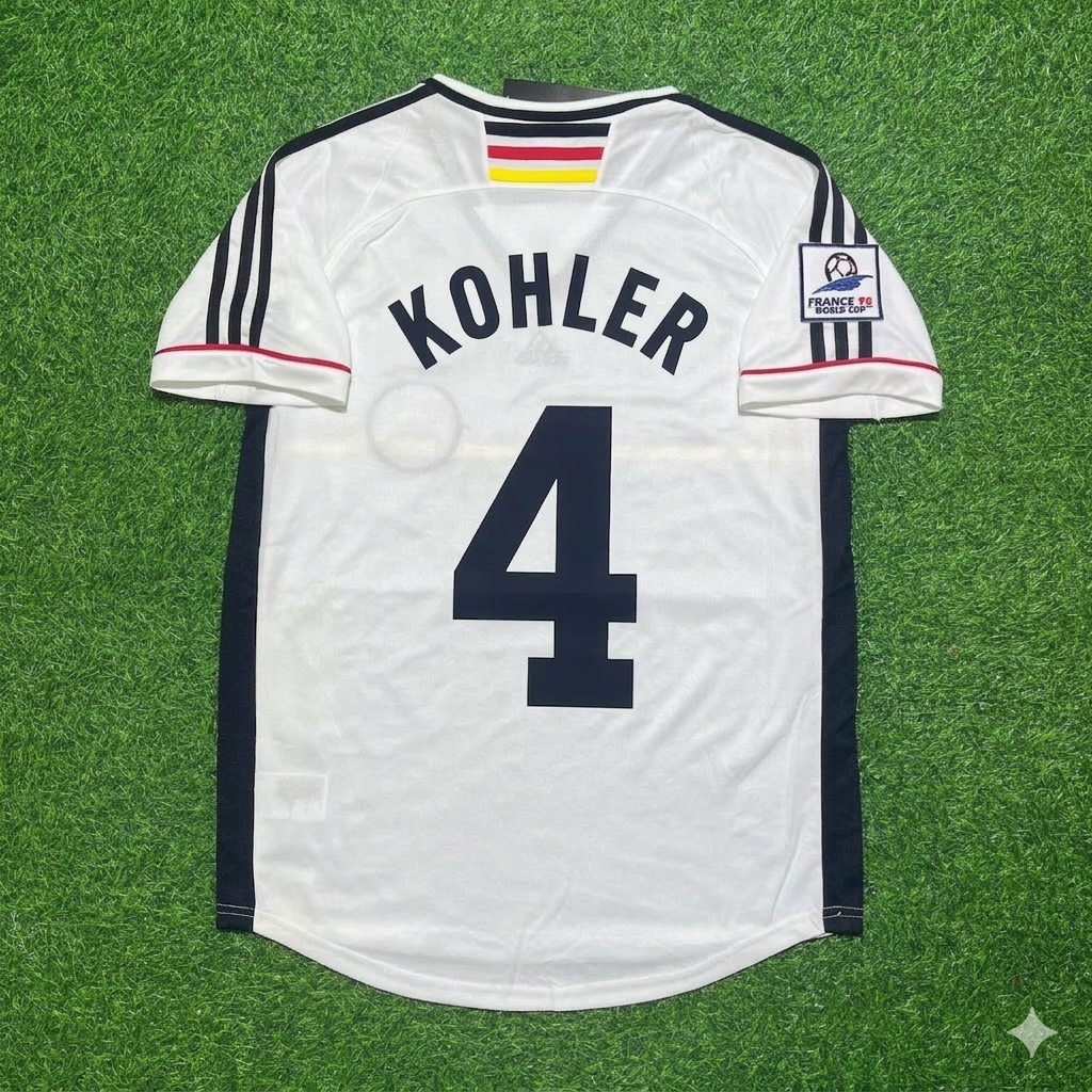 Germany 1998 World Cup Retro Football Jersey – Jurgen Kohler