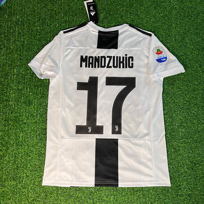 Mario Mandzukic Juventus 2018 2019 Retro Trikot Fußballtrikot