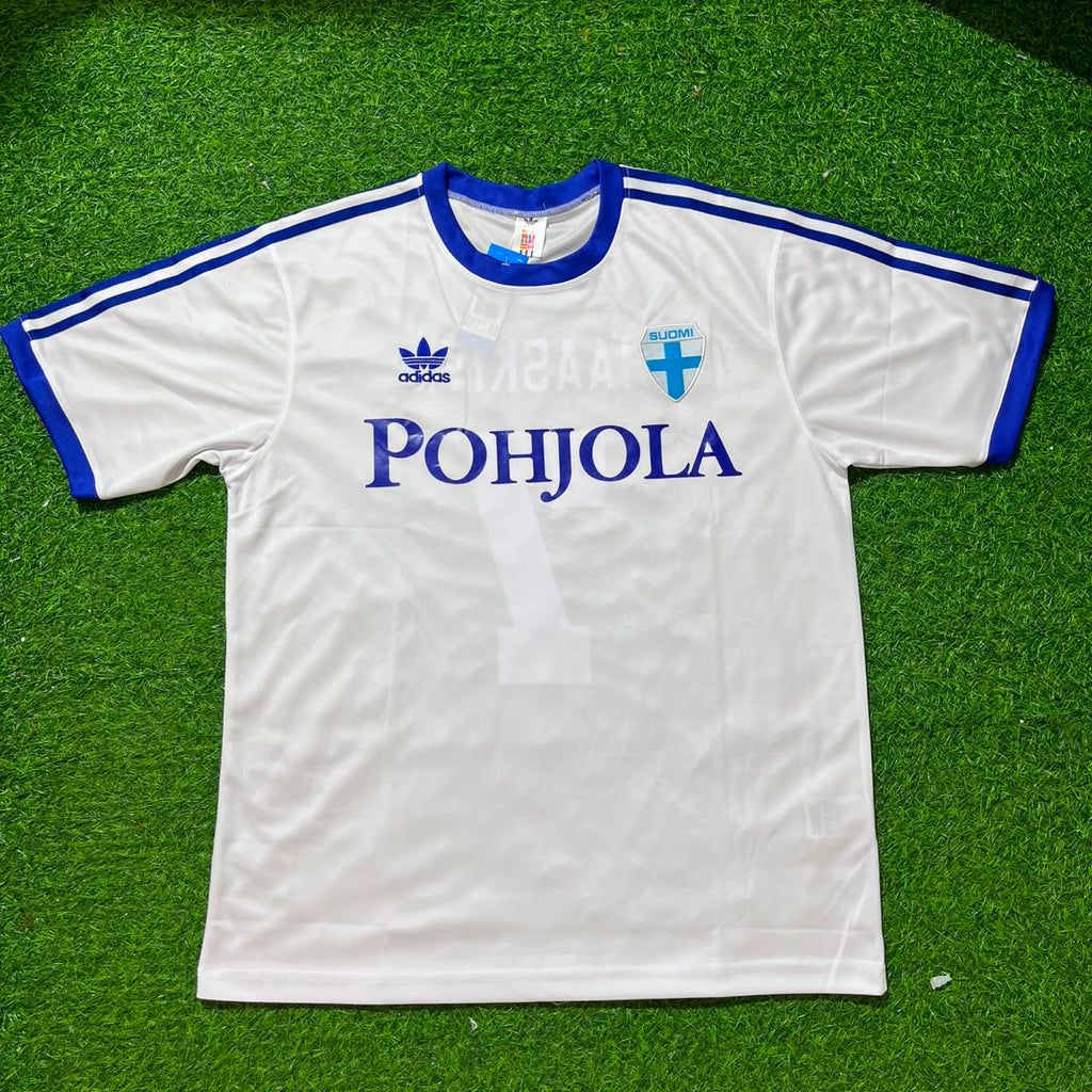 Mikael Forssell Finnland Heim Retro Fußballtrikot Jalkapallopaita