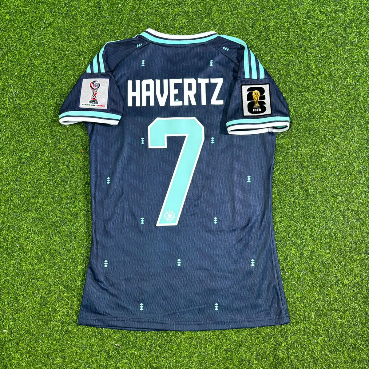 Maillot de football bleu Kai Havertz Allemagne Coupe du Monde 2026