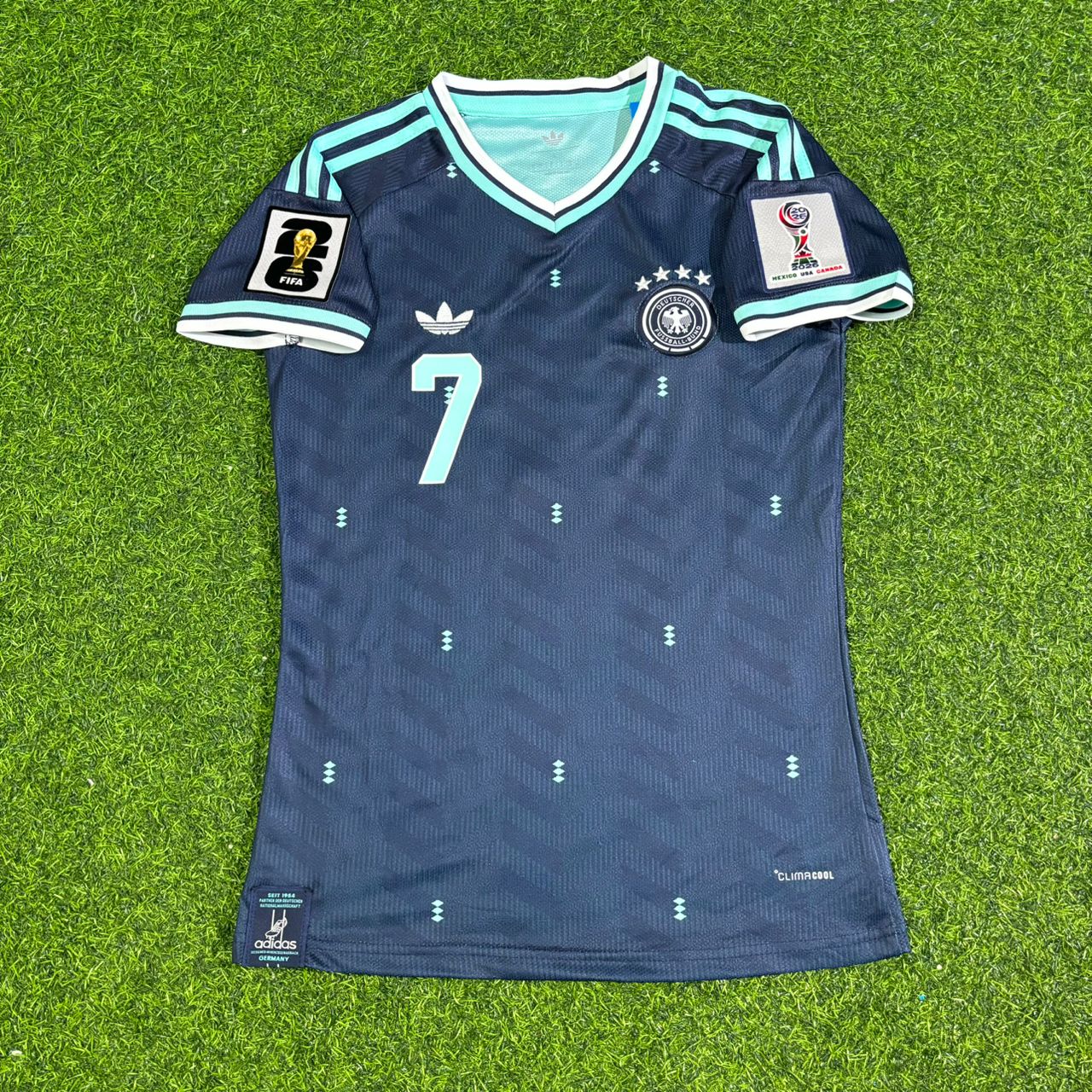 Maillot de football bleu Kai Havertz Allemagne Coupe du Monde 2026