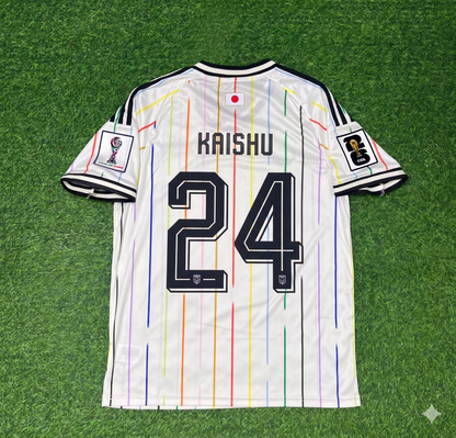Kaishu Sano Japan World Cup 2026 Away White Football Jersey Trikot Maillot