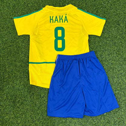 Maillot de foot rétro enfant Kaká Leite 8 - Brésil