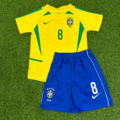Maillot de foot rétro enfant Kaká Leite 8 - Brésil