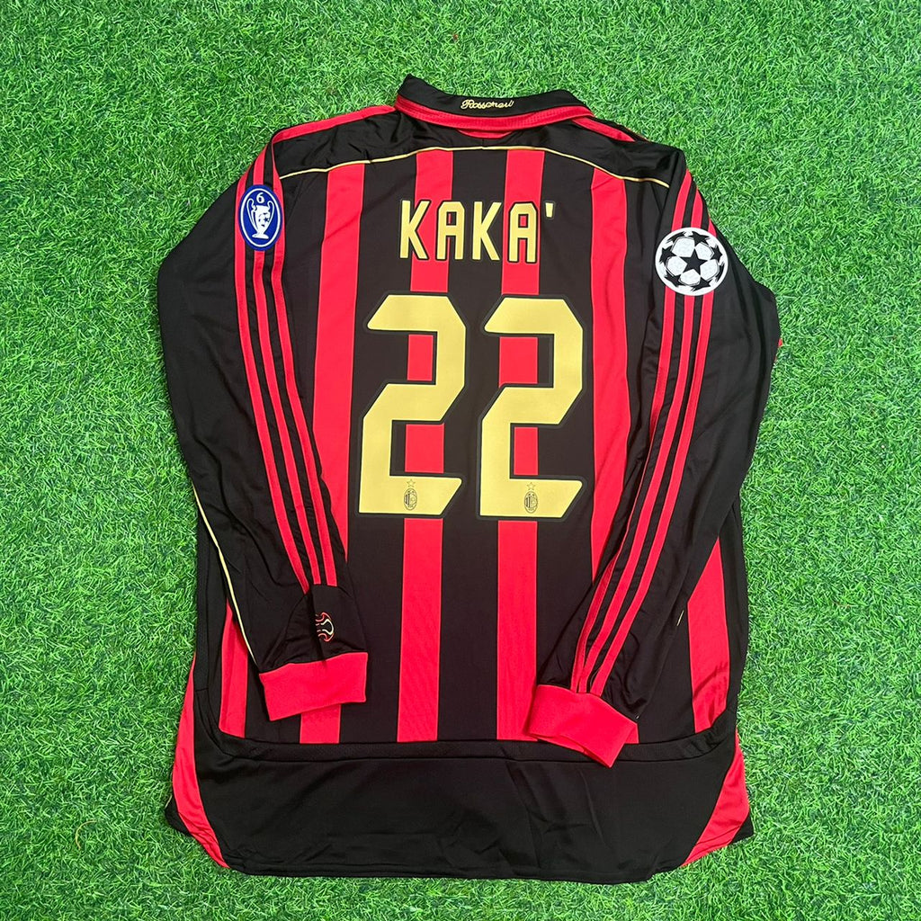 Kaká Leite Milan 2006 2007 Red Black Retro Jersey