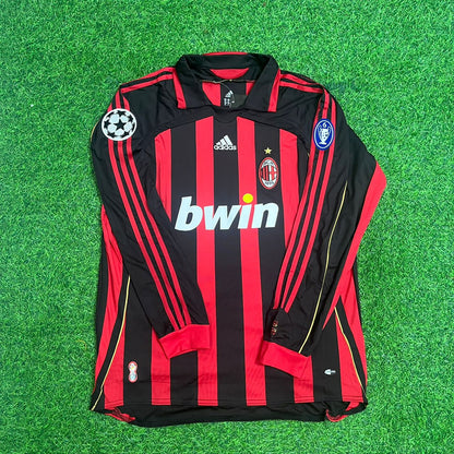 Kaká Leite Milan 2006 2007 Red Black Retro Jersey
