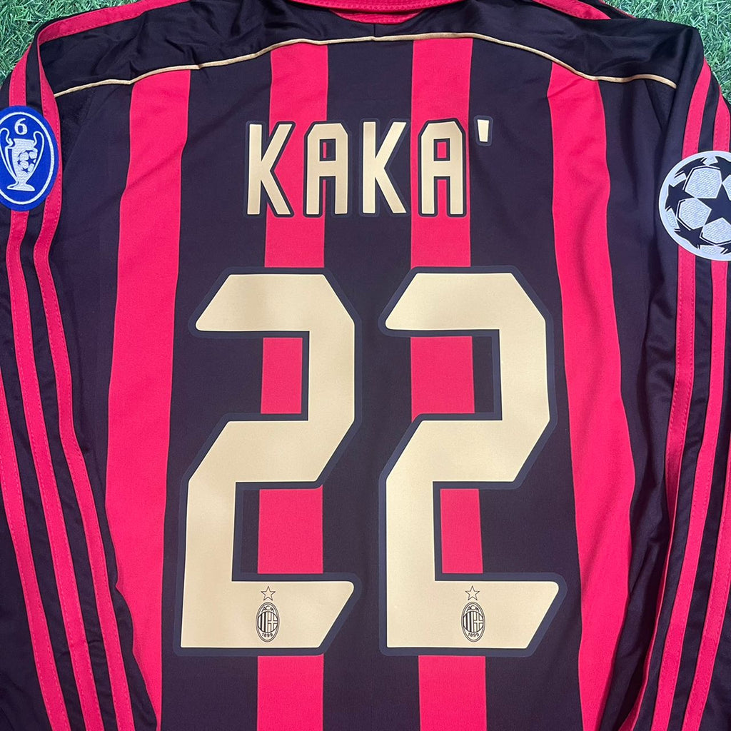 Kaká Leite Milan 2006 2007 Red Black Retro Jersey