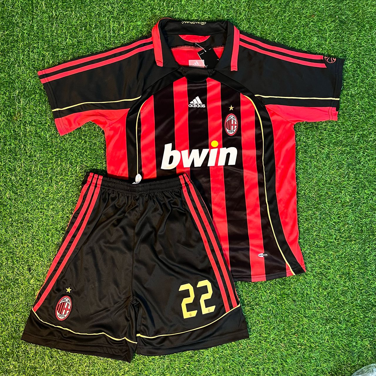 Kaká Leite – AC Milan 2006-2007 Red Home Jersey – | Kindertrikot | Maillot Enfant