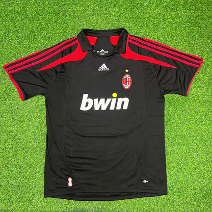 AC Milan 2007/08 Schwarzes Retro-Ausweichtrikot – Alessandro Nesta