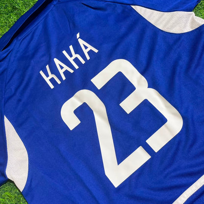 Kaka Leite Brazil 2002 World Cup Retro Football Jersey Kit