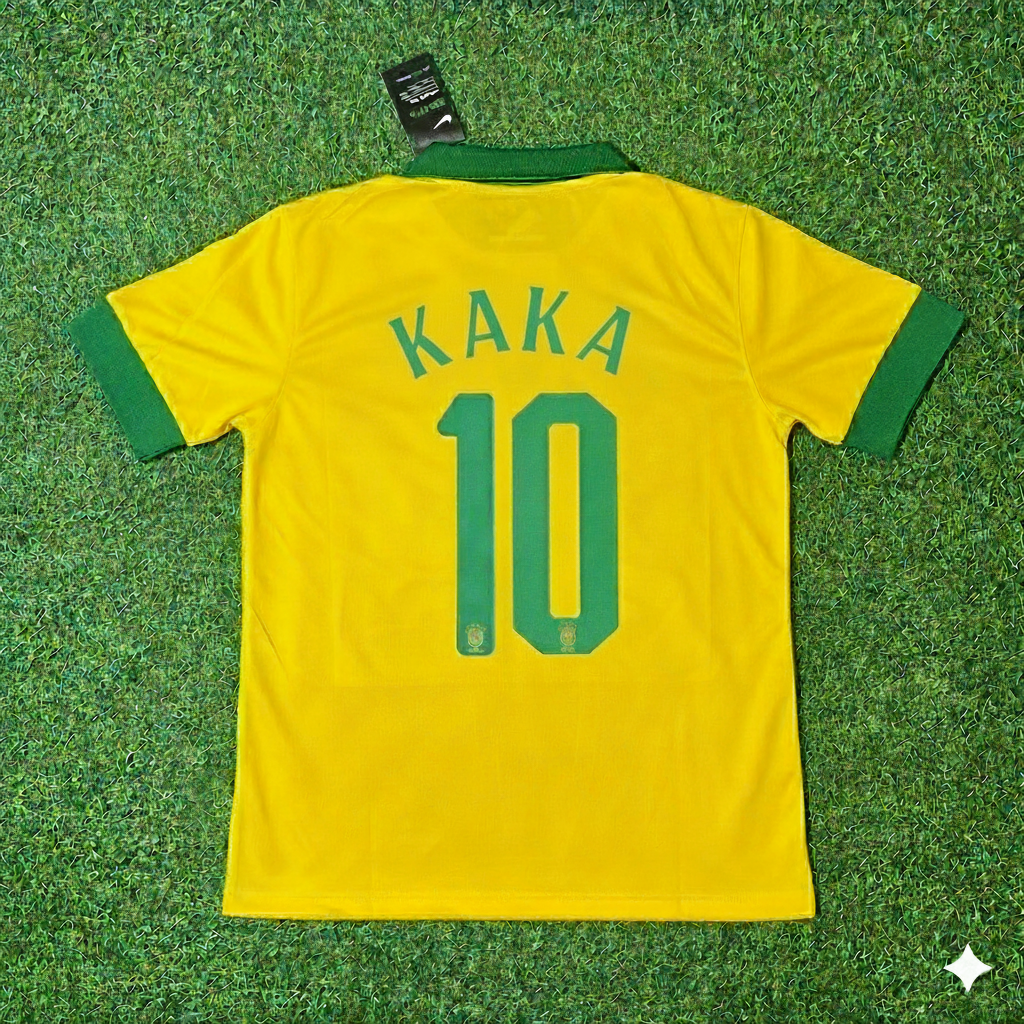Kaka Leite Brasilien Retro-Fußballtrikot-Set