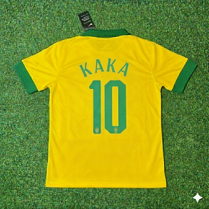 Kaka Leite Brasilien Retro-Fußballtrikot-Set