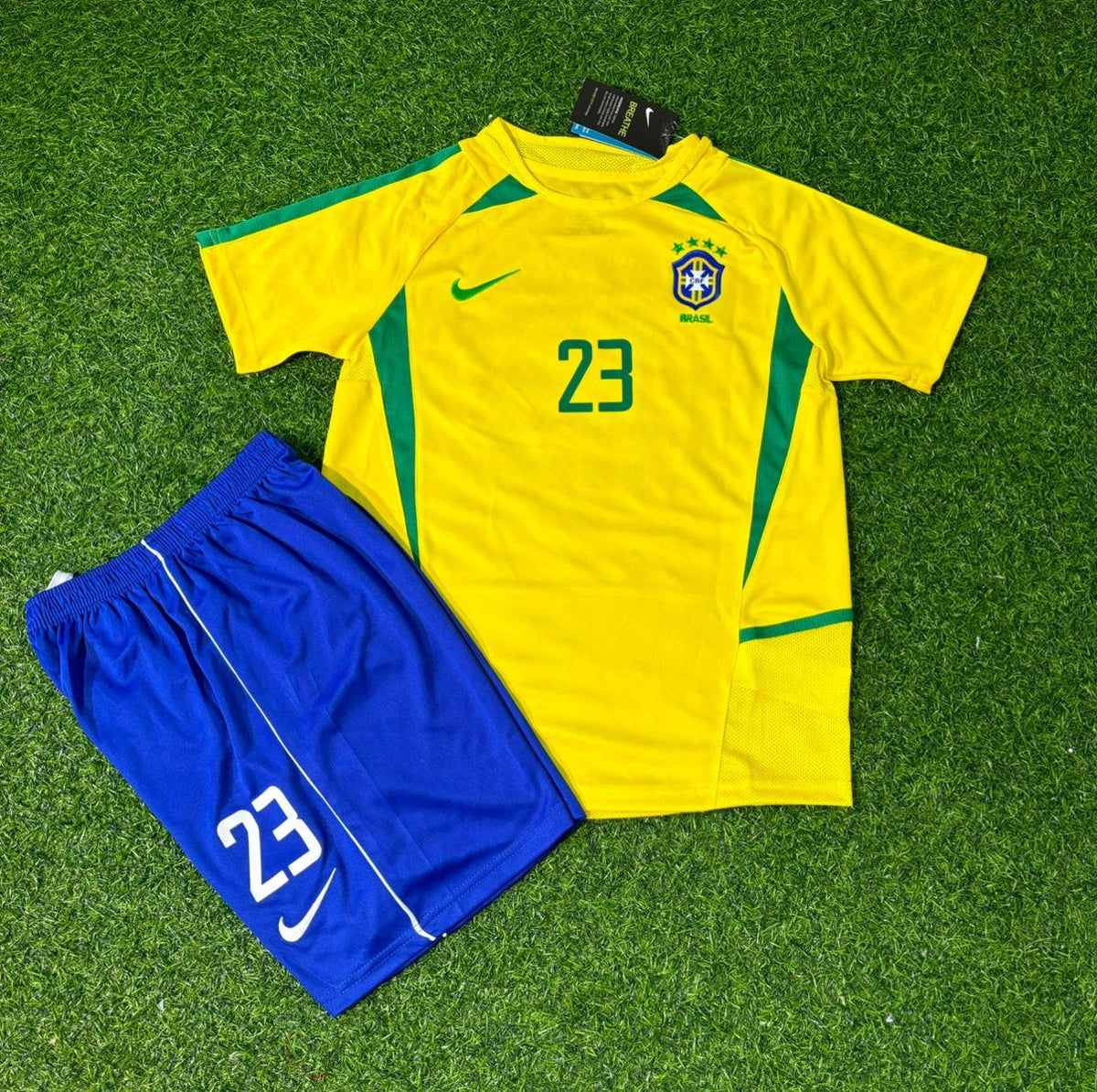 Kaká Leite Brasil Retro Kinder Fußballtrikot