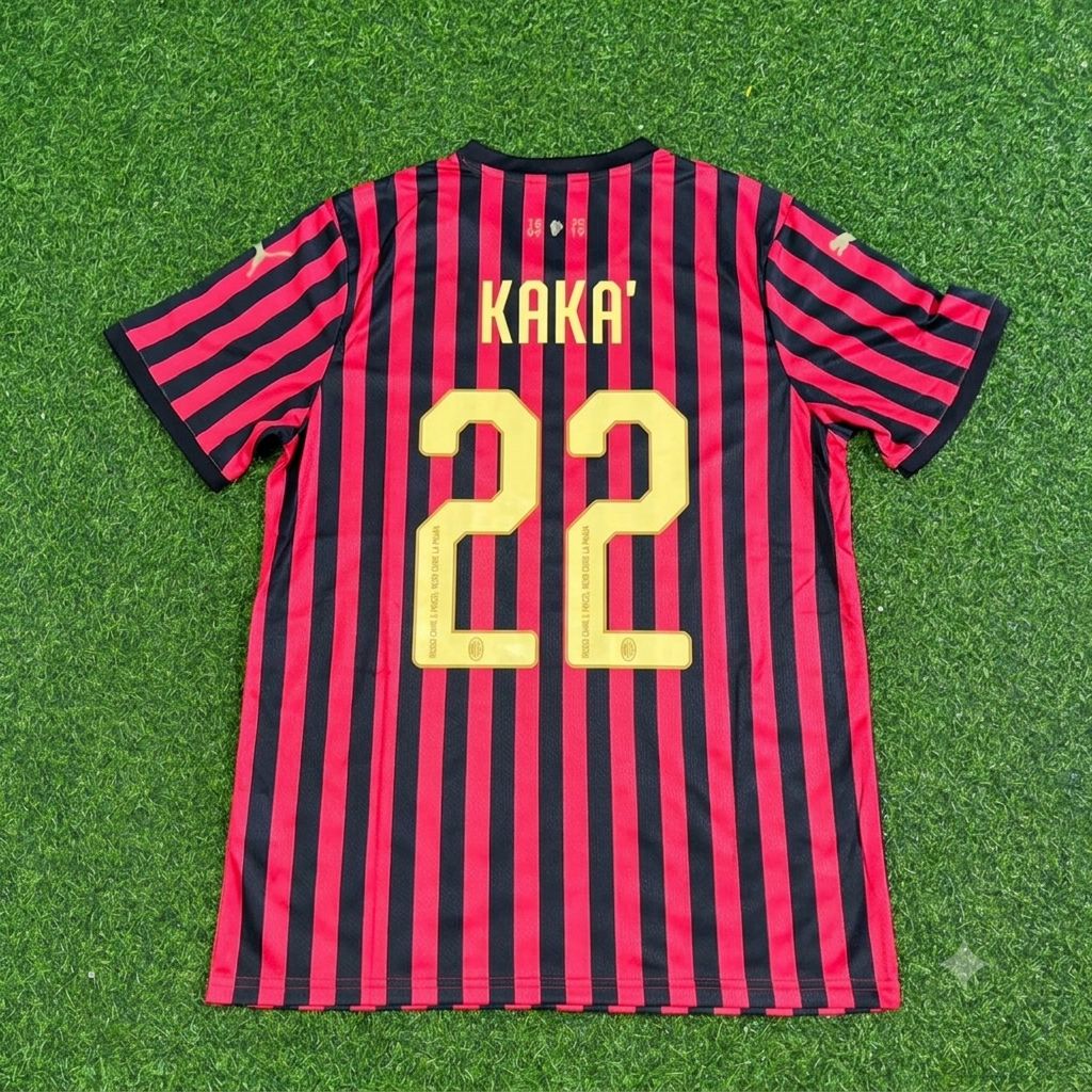 Kaka Leite AC Milan 120th Anniversary Special Golden Retro Football Jersey