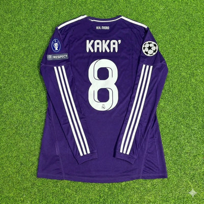 Kaka’ Leite 8- Real Madrid 2010/2011 Purple Long Sleeve Football Jersey