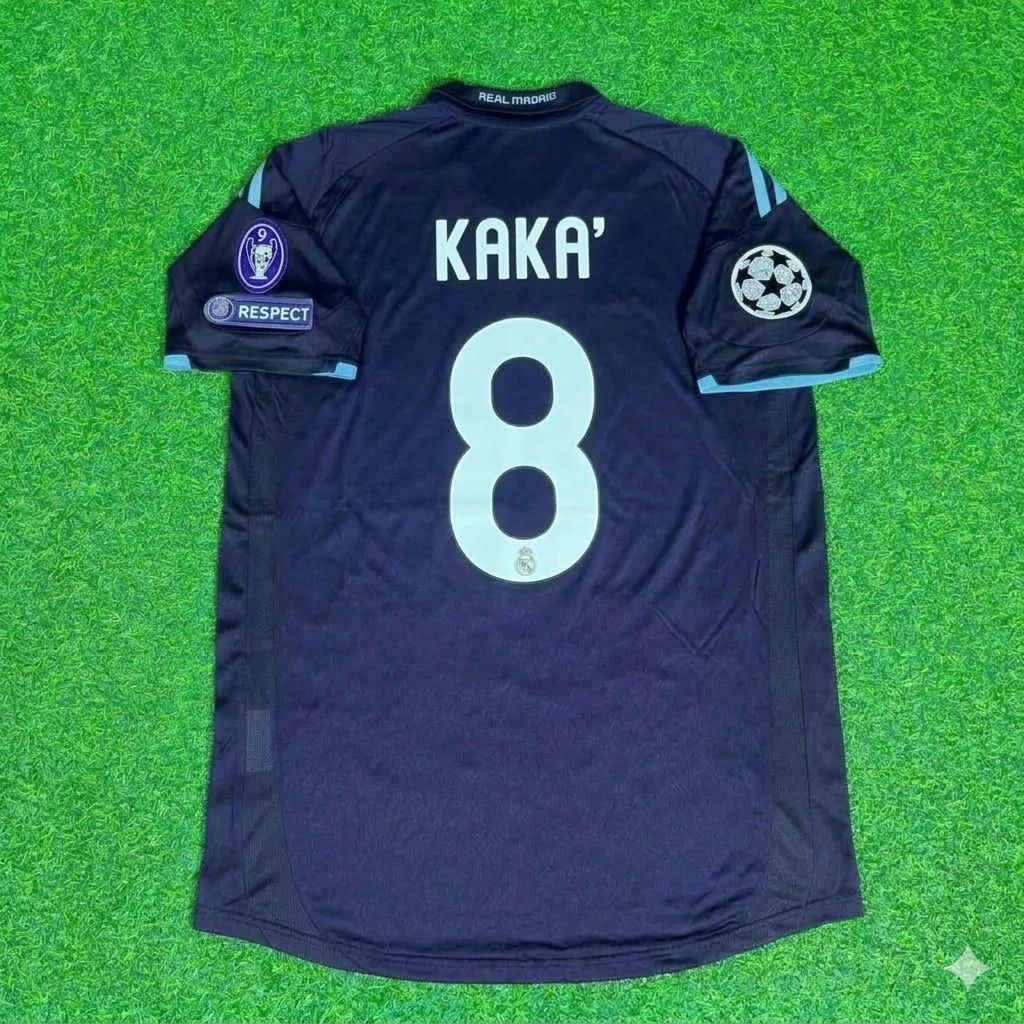 Kaka’ Leite 8- Real Madrid 2009/2010 Away Retro Football Jersey Kit