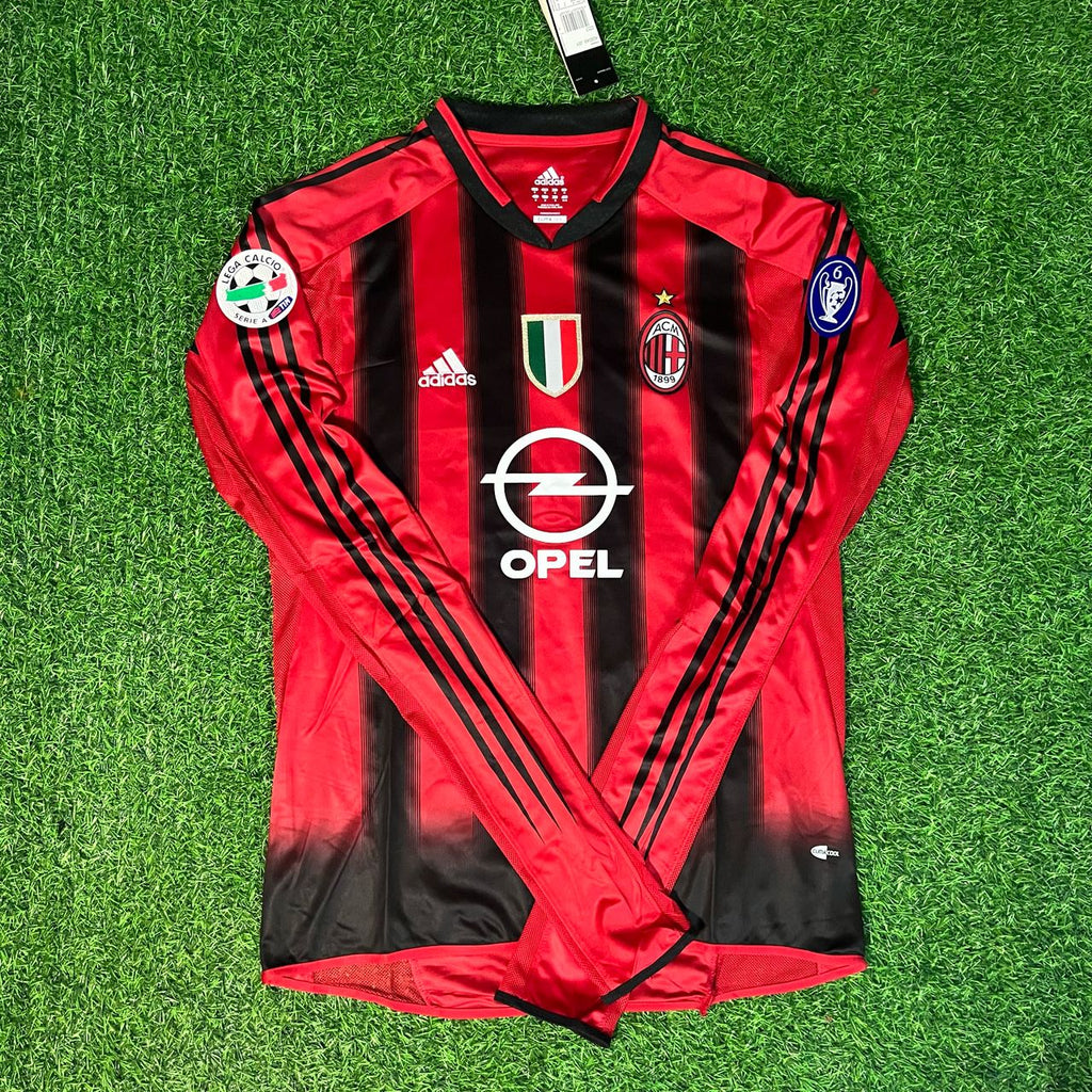Kaká 22 – Milan 2003/2004 Red & Black Home Retro Kit Jersey Trikot Maillot
