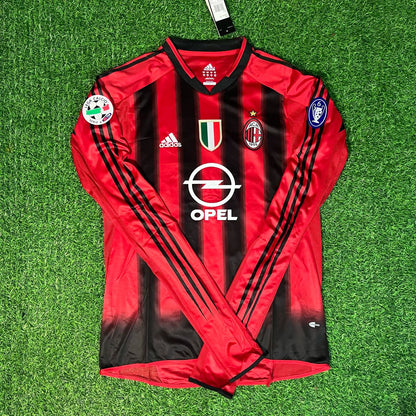 Kaká 22 – Milan 2003/2004 Rot & Schwarz Heim Retro Trikot