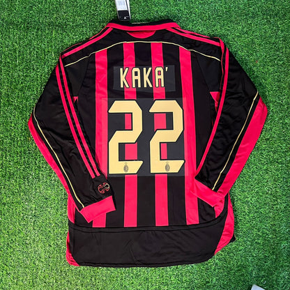Kaka Leite Milan 2006 2007 Retro Long Sleeve Jersey Maillot Trikot Maglia Soccer Shirt