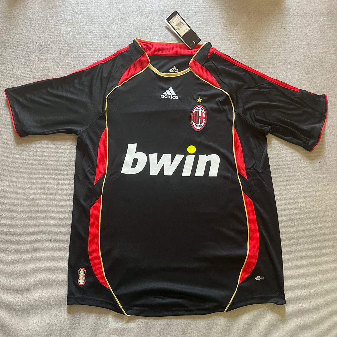 Kaká Leite AC Milan 2006-2007 Black Retro Soccer Kit Jersey