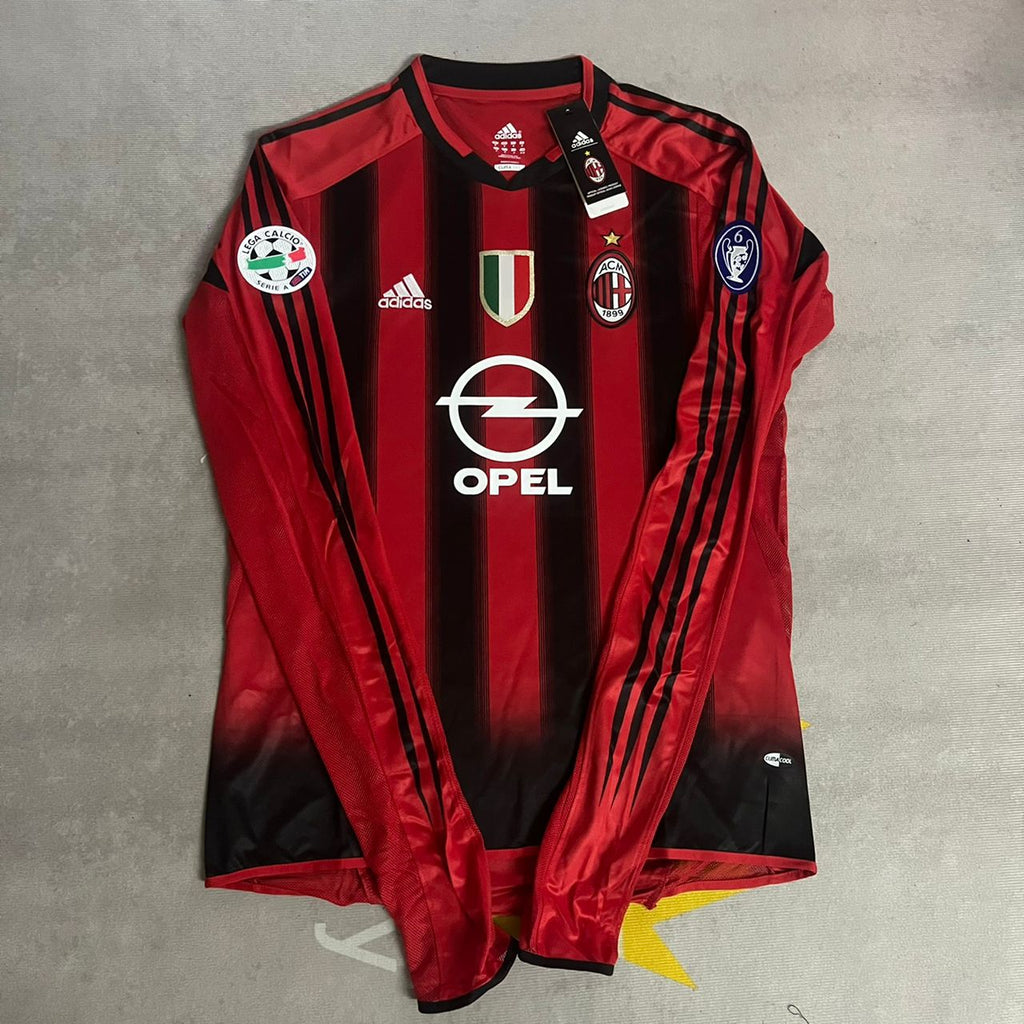 Kaká 22 – Milan 2003/2004 Red & Black Home Retro Kit Jersey Trikot Maillot