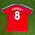 Karel Poborský #8 Czech Republic Czechia EURO 1996 Retro Football Jersey