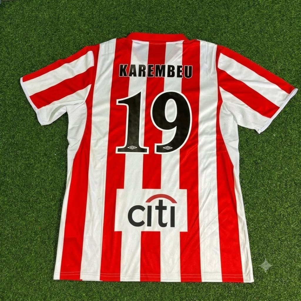 Christian Karembeu Olympiacos Sondertrikot Retro Heimtrikot Football Jersey Maillot