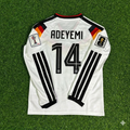 Karim Adeyemi #14 Germany 2026 World Cup  Long Sleeve Home Football Jersey Kit