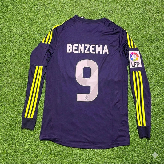 Karim Benzema 9 – Real Madrid 2012/2013 Auswärts Langarm-Fußballtrikot