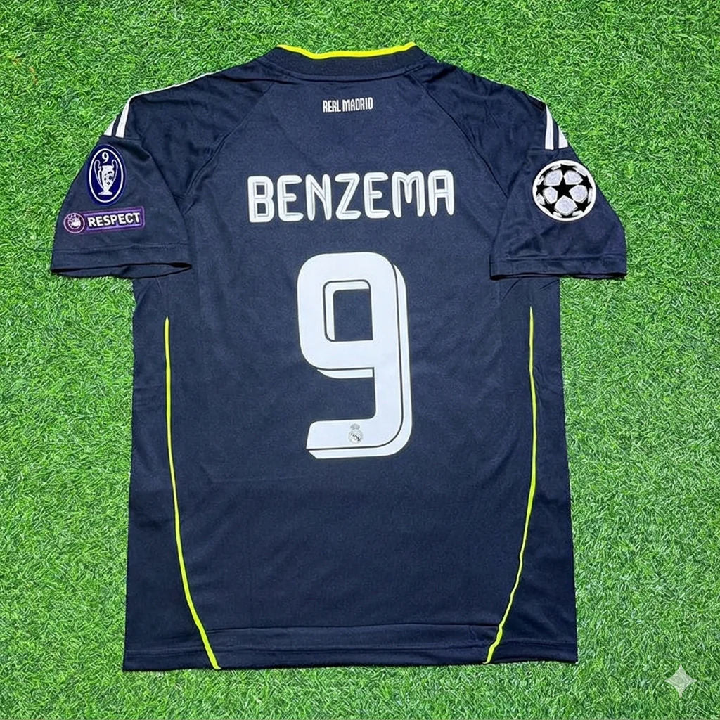 Karim Benzema 9- Real Madrid 2010 2011 Retro Jersey Trikot