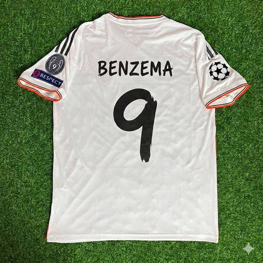 Karim Benzema 9- Real Madrid Lissabon Kurzarm Trikot Fußballshirt