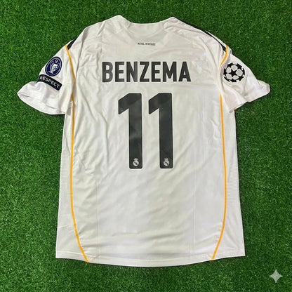 Karim Benzema Real Madrid 2009 2010 Retro Jersey Soccer Shirt Trikot