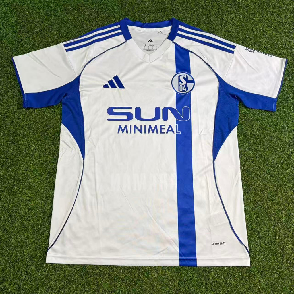Kenan Karaman 19 Schalke 04 Weißes neues Saison-Fußballtrikot