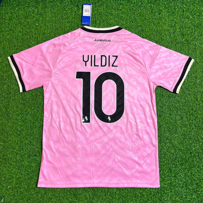 Kenan Yıldız Juventus 2026/2027 New Season Away Pink Football Jersey