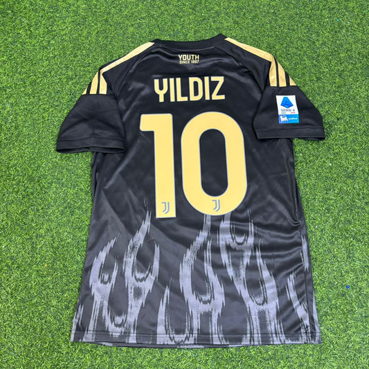 Kenan Yıldız Juventus 2026/2027 Neue Saison Schwarzes Ausweichtrikot