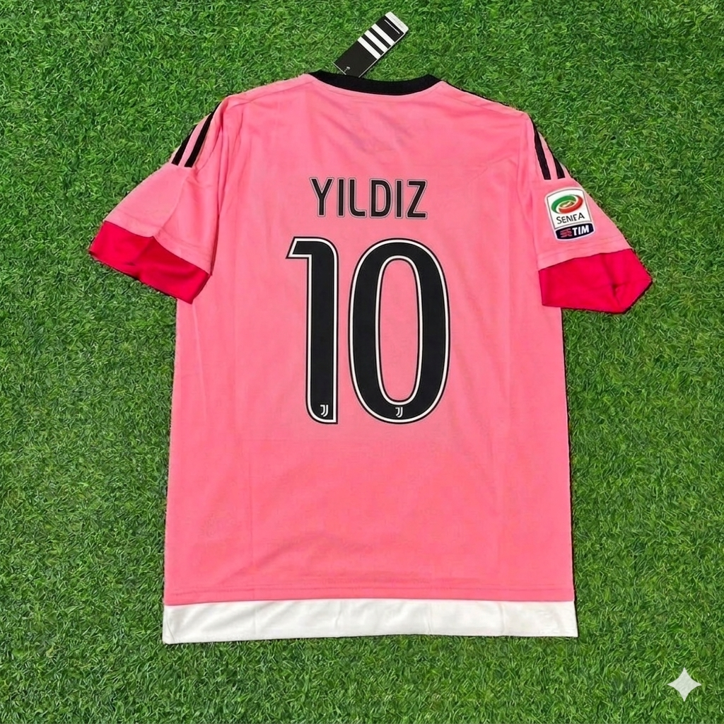 Juventus Pink Retro Jersey – Kenan Yildiz