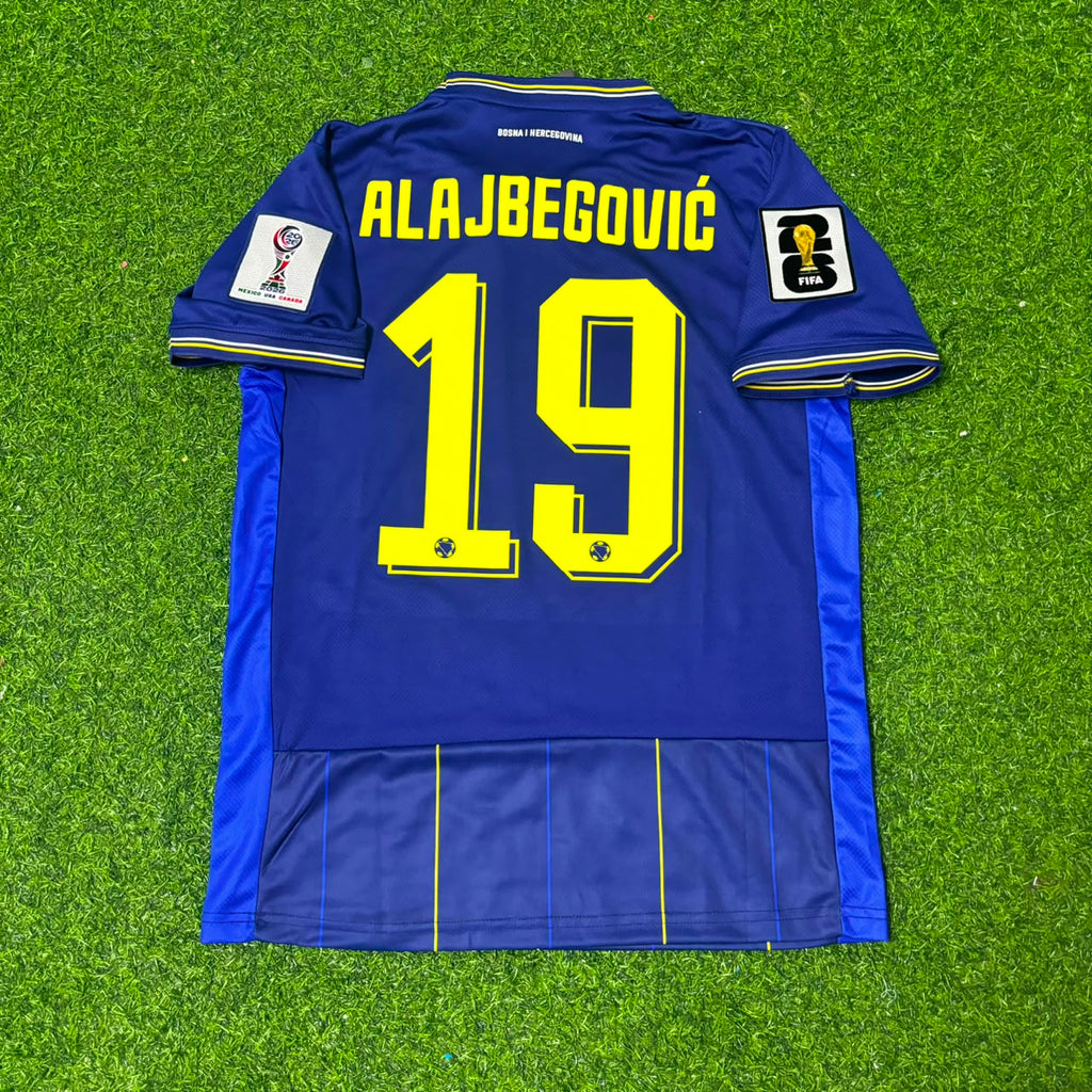 Kerim Alajbegovic Bosnien und Herzegowina WM 2026 Blaues Fußballtrikot