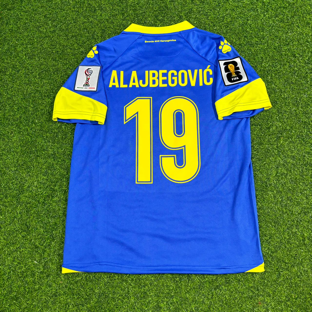 Kerim Alajbegović Bosnia and Herzegovina 2026 World Cup Home Football Jersey