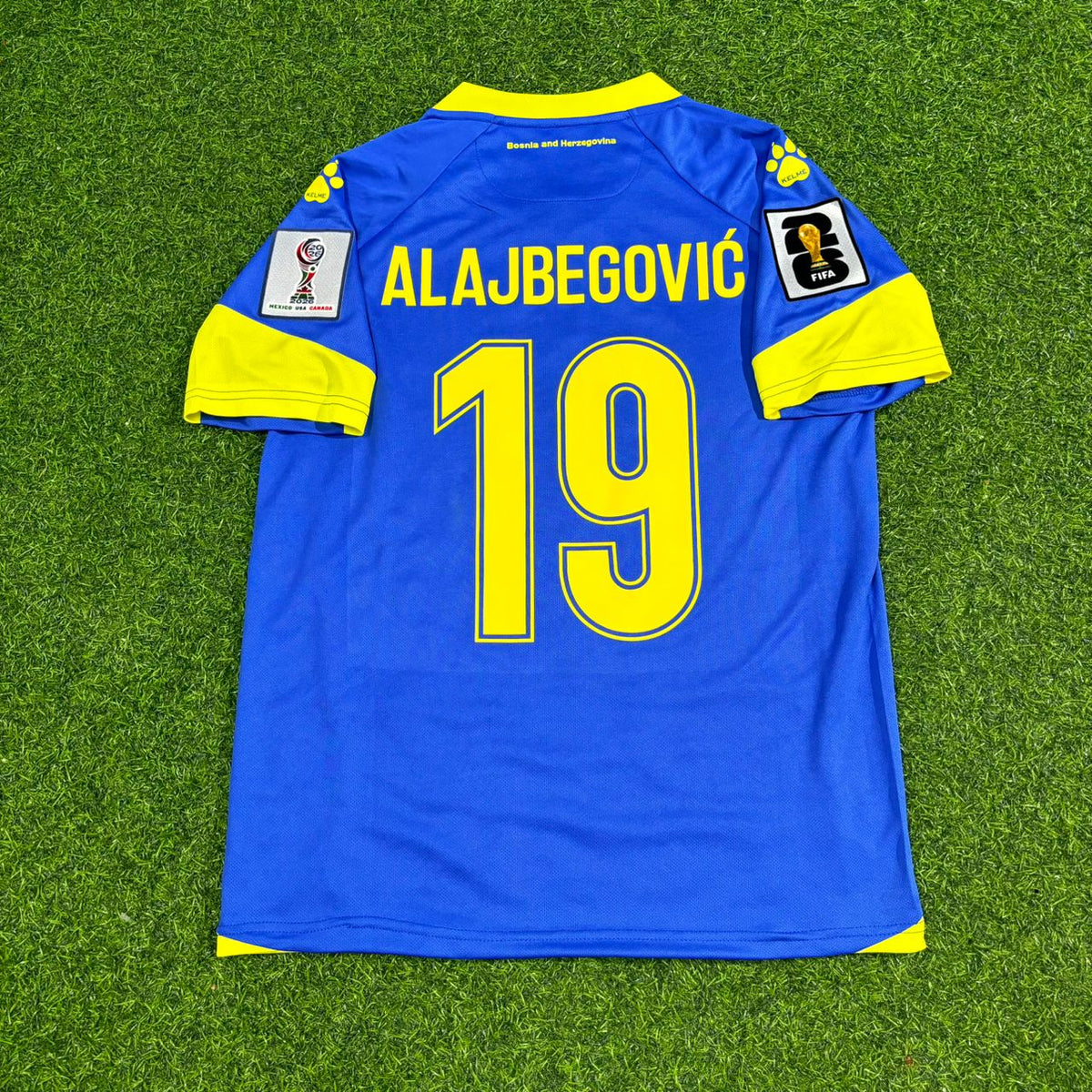 Kerim Alajbegović Bosnia and Herzegovina 2026 World Cup Home Football Jersey