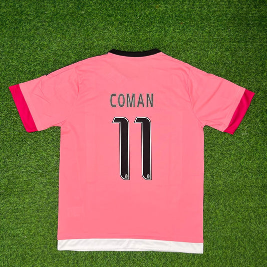 Kingsley Coman Juventus Pink Retro Fußballtrikot