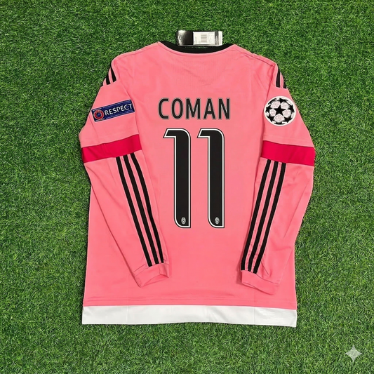 Juventus 2015/16 Pinkes Retro-Trikot – Kingsley Coman