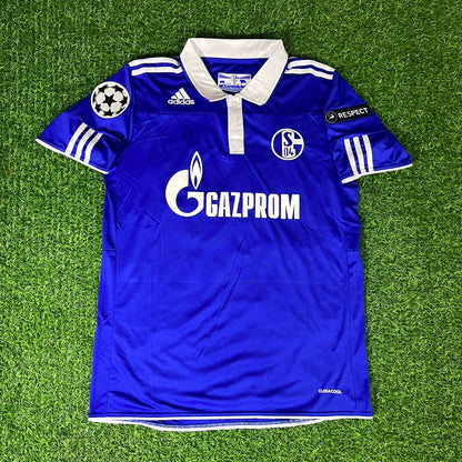 Klaas-Jan Huntelaar – Schalke 04 Retro Jersey 2010-11 Champions League Season Soccer Shirt
