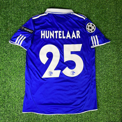Klaas-Jan Huntelaar – Schalke 04 Retro Jersey 2010-11 Champions League Season Soccer Shirt