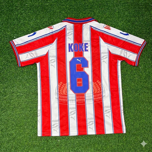Koke Atletico Madrid Retro Football Jersey Trikot Maillot