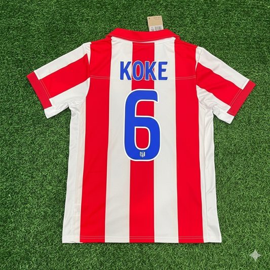 Koke Atlético Madrid Retro-Fußballtrikot Trikot Maglia Shirt