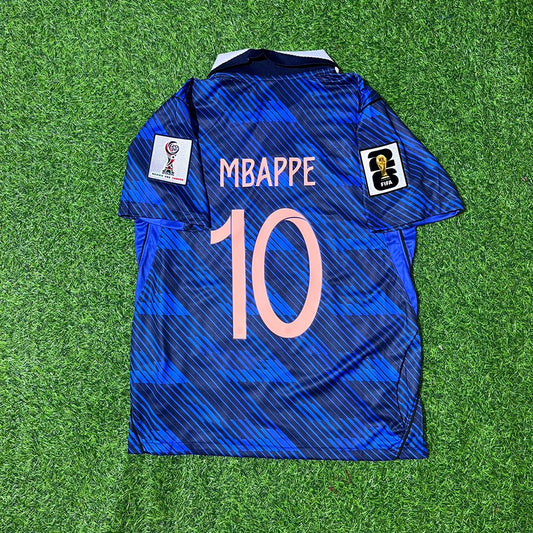 Kylian Mbappé Frankreich WM 2026 Blaues Fußballtrikot Neue Saison